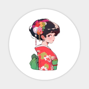 The Cute Geisha Magnet